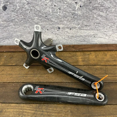 Conjunto de manivela de fibra de carbono FSA SLK 172.5 130 double splined SL-K Race 9 velocidades 24 mm - Imagem 1 de 4