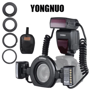 YONGNUO YN24EX E-TTL Macro Flash Speedlite Light Dual Head for Canon Camera - Picture 1 of 10