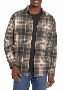 EDDIE BAUER X-LARGE COZY COTTON FLANNEL LONG SLEEVE SHIRT, NWT - Picture 1 of 10