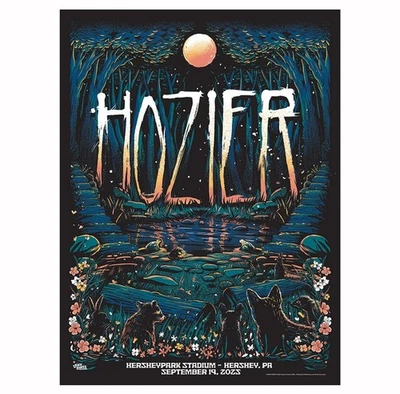 Hozier Concert Poster – Hersheypark Stadium, PA Sep 19, 2025