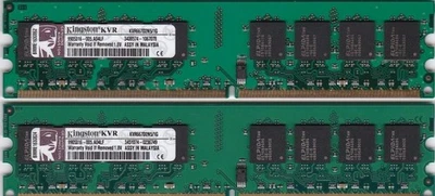 2GB 2x1GB PC2 5300 DDR2-667 KVR667D2N5/1G KINGSTON ELPIDA Desktop Ram Memory Kit - Image 1 of 4