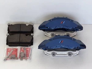 BMW F10 M5 - 2NH CCB - Brembo 6 piston Front Brake Calipers - F80 F82 F87 - Blue - Picture 1 of 24
