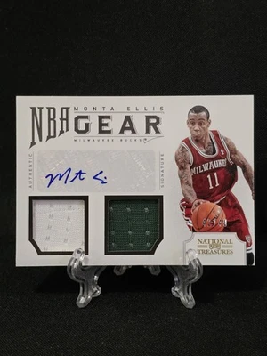 *LIMPIO* 2012-2013 National Treasures Monta Ellis parche doble juego automático usado/49 Foto 1 de 3