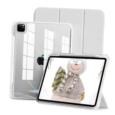 Case for iPad Pro 11 inch 2022/2021/2020 (4th/3rd/2nd Gen) Clear Back Case Gray - Image 1 of 4