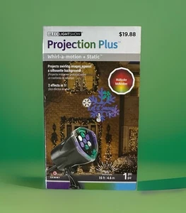 NIB Light Show Projection LED Plus Whirl A Motion Static 2 Effects Christmas - Picture 1 of 3