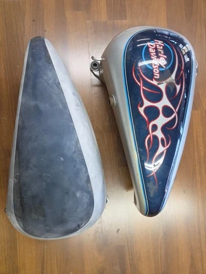 79-95 USADO OEM HARLEY DAVIDSON SOFTAIL-FATBOB CONJUNTO DE TANQUE DE 2 PIEZAS Foto 1 de 4