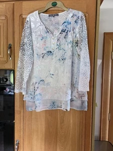 Jessica Graaf Ladies Spring Summer Tunic Top Size L Excellent Condition - Picture 1 of 2