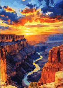 Diamond Art Kits for Adults,Diamond Painting Kits for Adults,Grand Canyon Nation - Picture 1 of 7