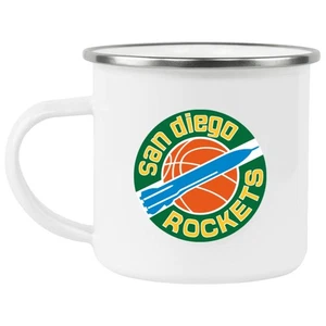 San Diego Rockets Camping Mug 12 oz. Enamel | NBA Basketball Team - Picture 1 of 1