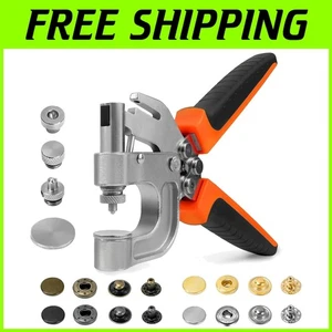 Leather Snap Button Kit, Heavy Duty Fasteners - 40 Sets - Picture 1 of 9