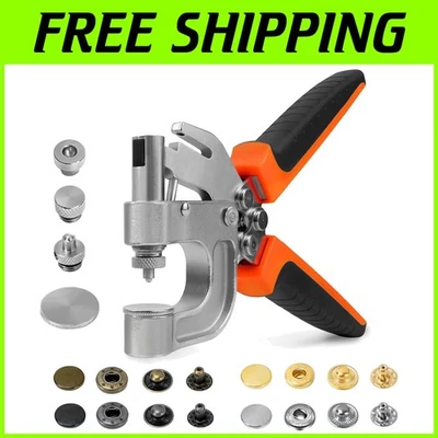 Leather Snap Button Kit, Heavy Duty Fasteners - 40 Sets - Image 1 of 4