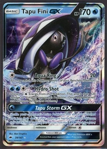 2017 Pokemon SM Burning Shadows Tapu Fini GX #39 Ultra Rare Moderately Played - Picture 1 of 2