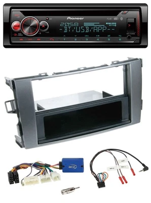 Pioneer Lenkrad DAB CD Bluetooth USB Autoradio für Toyota Auris 2011-2012 anthra - Bild 1 von 4