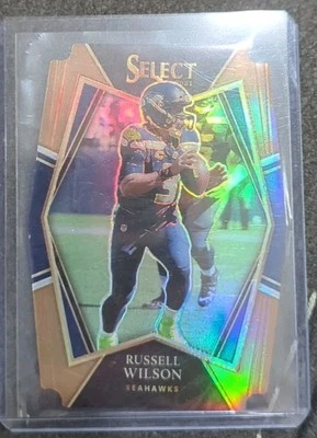 Russell Wilson 2021 Panini Select Copper Prizm Die Cut #130 /199 Seahawks NM! - Image 1 of 3