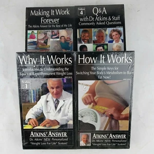 Atkins' Answer 4 VHS:Why It Works, How It Works, Making It Work Forever, Q&A NEW - Bild 1 von 9