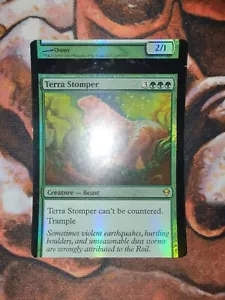 FOIL NFC Miscut Terra Stomper Zendikar MTG Magic the Gathering - Picture 1 of 2