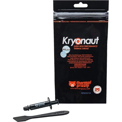 Thermal Grizzly Kryonaut 1g - High Performance Thermal Paste for Cooling CPU/GPU