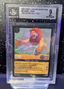 Disney Lorcana Azurite Sea || Simba Pride Protector Cold Foil || BGS 9 - Bild 1 von 1