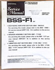 Pioneer BSS-F1 SURROUND SOUND CHAIR Service Manual *Original*