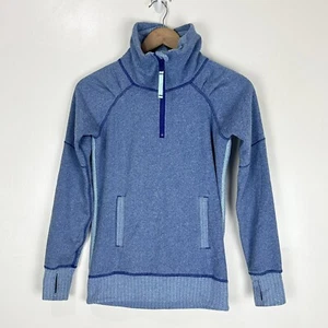 Ivivva by Lululemon Girls Sweatshirt Size 10 Shiver Stopper Long Sleeve 1/4 Zip - Picture 1 of 10
