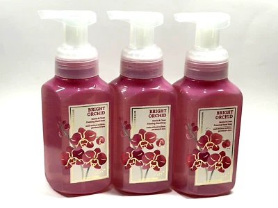 3 BATH & BODY WORKS BRIGHT ORCHID GENTLE & CLEAN FOAMING HAND SOAP 8.75 FL OZ - Image 1 of 3
