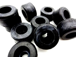 Rubber Bumper Foot Pad Inset for Bolt Head Has 1/4" Screw Hole 1" Pad 9/16" Tall - Picture 1 of 12