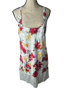 VICTORIA'S SECRET Cherub Cupid  Rose Floral Lace Gown/Slip Gold Label VTG L - Picture 1 of 5