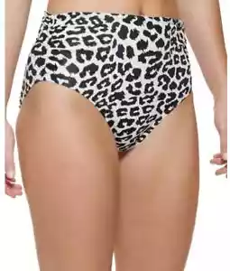 Calvin Klein Women's Multicolor Leopard Print Convertible Bikini Bottoms Size M - Picture 1 of 6