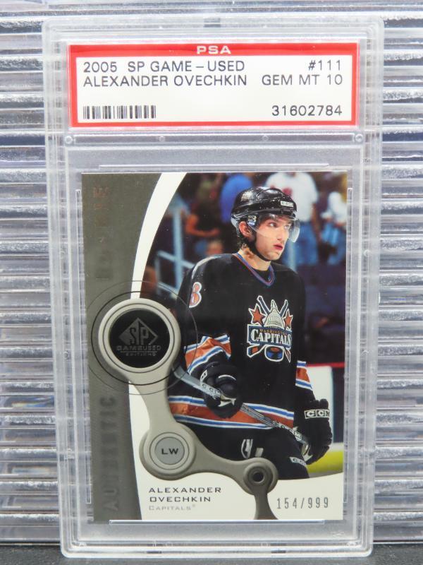2005-06 SP Game Used Alexander Alex Ovechkin Authentic Rookie RC #154/999 PSA 10