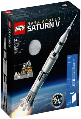 LEGO Ideas 21309 NASA Apollo Saturn V New Retired Sealed Building Set - Image 1 of 4