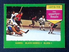 QUARTER-FINALS BLACKHAWKS VS BLUES 1973-74 O-PEE-CHEE 73-74 NO 193 EX+     25737