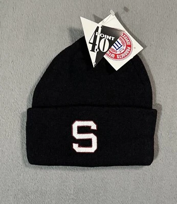 Stanford Cardinal NCAA Vtg 90s Winter Cuffed Knit Beanie Sports Hat Ski Cap NWT - Image 1 of 4