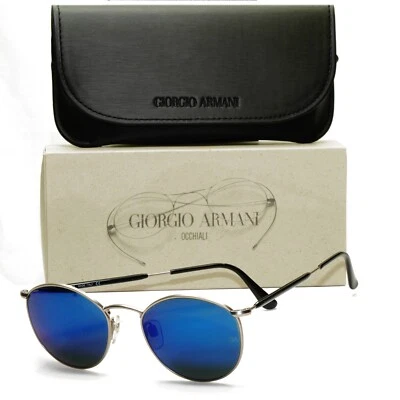Gafas de sol Giorgio Armani 1997 vintage azul espejo vidrio plata 627 815/35 51 mm Foto 1 de 4