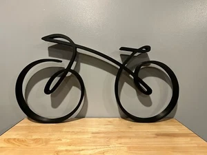 Custom Sign Geometric Bicycle Wall Art Bike Line Art Cyclist Decor - Picture 1 of 7