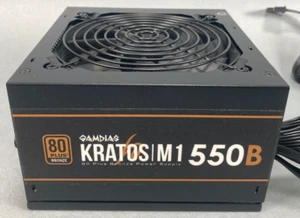 GAMDIAS Kratos M1-550B: 550W, 80 Plus Bronze Non Modular Power Supply AD-Z550ZZZ - Photo 1/13