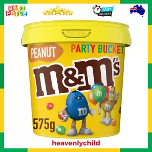 M&M's Peanut Chocolate Party Size Bucket (575g) | FAST AND FREE SHIPPING NEW AU - Picture 1 of 12