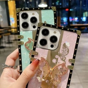 Luxury Butterfly Stand Phone Case For iPhone 12 11 13 14 15 Pro Max XR XS 7 8 SE - Picture 1 of 18