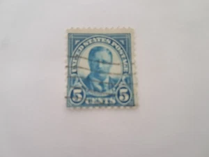 ROOSEVELT 5 CENT US BRIEFMARKE - DUNKELBLAU - SEHR SELTEN - Bild 1 von 1