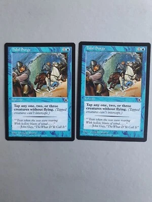 Tidal Surge x2 , MTG Portal (1997) Common Blue Sorcery NM - Image 1 of 2