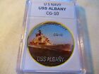 US NAVY - USS ALBANY  CG-10 Challenge Coin