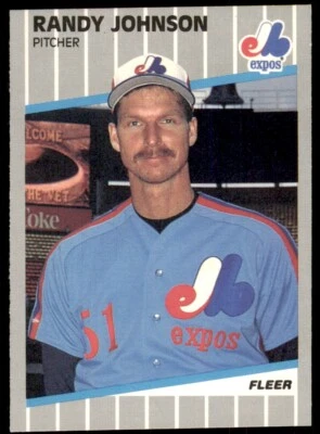 1989 Fleer #381 Randy Johnson RC - Image 1 of 2