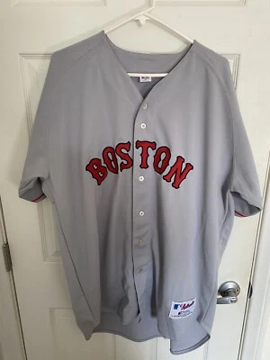 Autographed Authentic Nomar GarciaParra Boston Red Sex Russell Athletic Jersey - Image 1 of 4