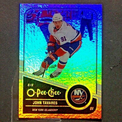 JOHN TAVARES  2011/12 O-Pee-Chee Marquee LEGEND RAINBOW #438 New York Islanders - Image 1 of 2