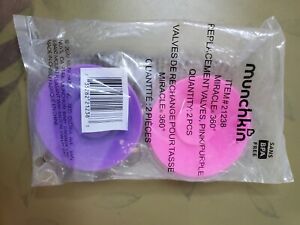 Munchkin Miracle 360 Replacement Valve 2 Pack (Pink & Purple)