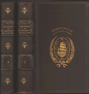 L'EXPÉDITION de la JEANNETTE au PÔLE NORD Jules GESLIN New-York Herald 2 volumes - Picture 1 of 24