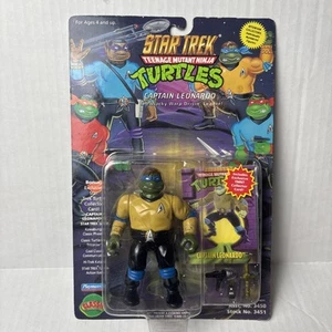 TMNT Captain Leonardo Star Trek Kirk Action Figure Turtle - Sealed New - Picture 1 of 13