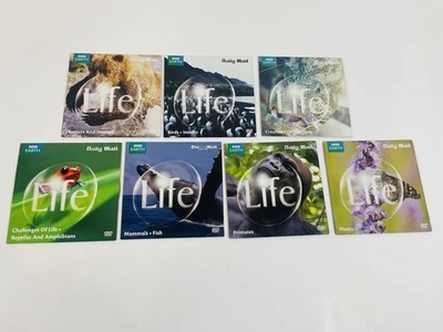 David Attenborough - Life - Set x 7 Daily-Mail Promotion DVDs Complete All 7 VGC - Image 1 of 4