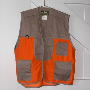 Northwest Territory Vest Size Large Hunting Blaze Orange Tan Pockets Hunt - Picture 1 of 15