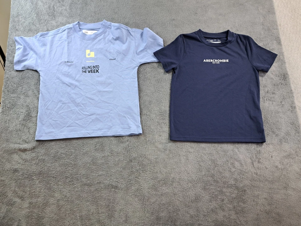 Bundle of 2 Kids Boys T-Shirt Size 8-9 Years Crew Neck Short Sleeve Pullover - Image 1 of 4