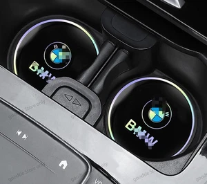 New 2PCS Car Cup Holder Coaster Laser staining For BMW Car Interior Accessories - Picture 1 of 4